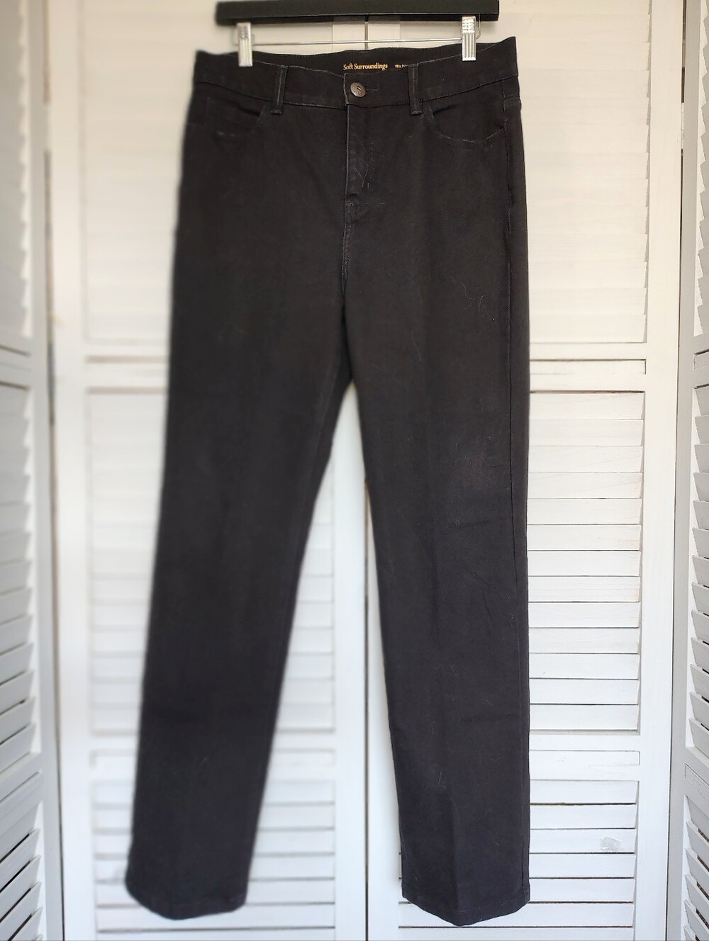 Soft Surroundings Straight Leg High Waist Jeans